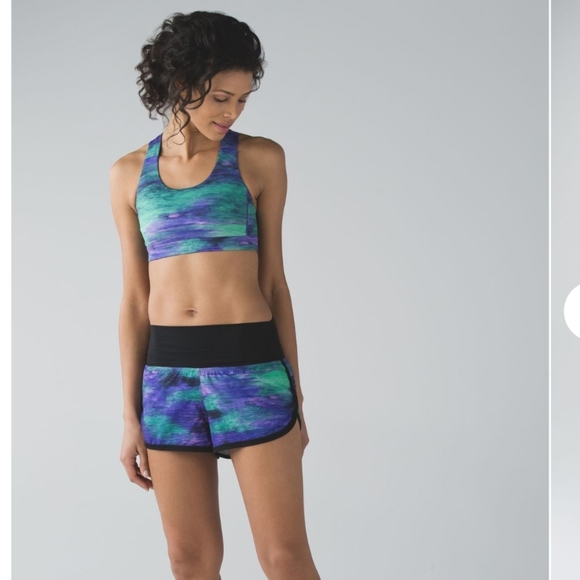 Lululemon Drop It Low ShortRio Nights Multi / Black Size 4 - Picture 3 of 17